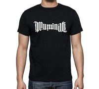 Illuminati Eye Pyramid Funny T Shirt tee Crew Neck Unisex Short Sleeve T-Shirt S