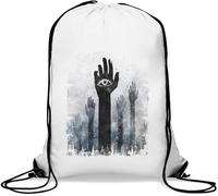 Illuminati New World Order I See All - Saco de gimnasio informal con cordón, color blanco, White, Talla única
