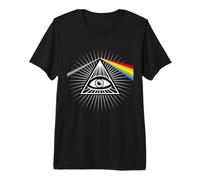 Illuminati Todo lo Viendo Ojo conspiración ilusión pirámide Camiseta Premium