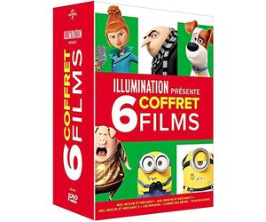 Illumination présente - Coffret 6 films : Moi Moche et Méchant 1 à 3 + Les Minions + Comme des bêtes + Tous en scène [Francia] [DVD]