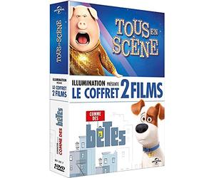 Illumination présente le coffret 2 films : Tous en scène + Comme des bêtes [Francia] [DVD]