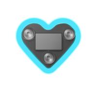 Illuminazione Ambientale Auto - Luce A LED A Forma Di Cuore | Alimentata A Energia Solare | Senza Cavi, Facile Da Installare | Interni per Finestrino Triangolare, Decorazione E Atmosfera