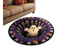 Illusion Carpet, Crystal Velvet Round 3D Visual Pad, Front Door Mat