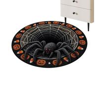 Illusion Mat Crystal Velvet | 3D Visual Design Round Decoration Runner