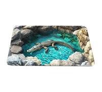 Illusion Rug, Get Scared Doormat Non-Slip Aesthetic, 3D Decorative Rug, for Entrance Kitchen Bathroom Indoor Halloween Porch Decorations