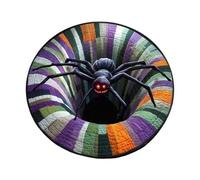 Illusion Rug, Halloween Round Non Slip Spooky Living Room Floor Mat