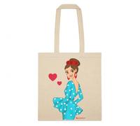 IllustrArte Bolsa Cádiz Flamenca Paquita Turquesa 38 x 42 cm