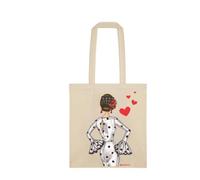 IllustrArte Bolsa Tote Cádiz Diseño Flamenca “María blanco” | Bolsa de Tela Algodón 135 g/m² (38 x 42 cm) | Asas Largas 60 cm | Impresión a Una Cara | Bolso Shopper Ligero (Hasta 5 kg)