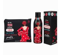 illustrArte Pack Flamenco Macarena Frase: Botella + Neceser
