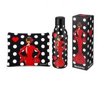 illustrArte Pack Flamenco María Rojo Lunares: Botella + Neceser