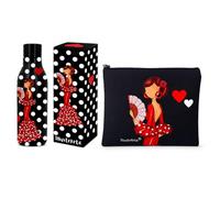 illustrArte Pack Flamenco Pepa Liso: Botella + Neceser