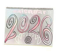 Illustrated Calendar 2026 | 11In Cute Planning Planner Paper, New Year Wall Cartoon Calendar | Home Workplace Dorm Bedroom Living Room School Nursery Shop