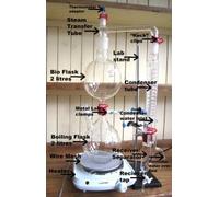 Illustrated essential Oil Still Distillation Kit user instructions guide/Manual Ilustrado de Uso para el Equipo de Destilación de Aceites Orgánicos () by NHR Organic Oils
