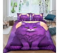 illustrated whimsical Funda de Edredón Microfibra 3 Piezas Compuesto Impresión 3D Cierre de illustrated whimsical Funda Edredon Fundas de Almohada Suave Transpirable for niños y niñas （140x200cm）