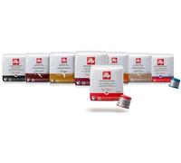 ILLY 144 Café en Cápsulas Iperespresso | Selección de un solo origen + Variantes principales | 8 Paquetes Surtidos: Brasil, Etiopía, Guatemala, Costa Rica, Intenso, Clásico, Forte