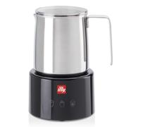Illy 23760 espumador o calentador de leche negro, acero inoxidable