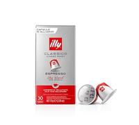 ILLY 30 cápsulas compatibles con Nespresso 3 paquetes de 10 café sabor clásico