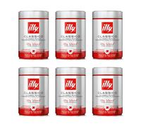 Illy 6 PACK Café Molido Tostado Classico 250 Grs - QUMIR