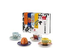 illy Art Collection 25786 Tazas Biennale 2026, 4 tazas de café expreso numeradas y firmadas Maher, Werewere, Petersen y Rahman