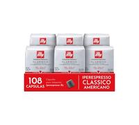 illy, Café Americano en Cápsulas Iperespresso CLASSICO, 108 Cápsulas