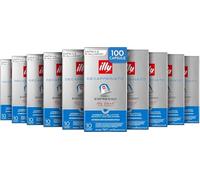 illy, Café en Cápsulas Compatibles en Aluminio DESCAFEINADO, 100% Arábica con Notas de Caramelo, Chocolate y Pan Tostado, Sin Cafeína, Sabor Equilibrado, 10 Paquetes de 10 (100 Cápsulas en Total)