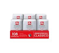 Illycaffè Cápsulas café Iperespresso Tueste CLASSICO, 6 cubos de 18 cápsulas, total 108 cápsulas