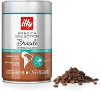 illy, Café en Grano Arabica Selection Brasil Cerrado Mineiro, 100% Arabica con Notas de Caramelo y Frutos Secos, Sabor Intenso, 1 lata de 250g