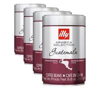 illy, Café en Grano Arabica Selection Guatemala, 100% Arábica con Notas de Chocolate, Sabor Amargo e Intenso, 1 lata de 250g (Paquete de 4)