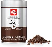 illy, Café en Grano Arabica Selection India, 100% Arábica con Notas de Pimienta Negra y Chocolate Extra Negro, 1 lata de 250g