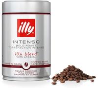 illy, Café en Grano Molido INTENSO, 100% Arábica con Notas de Cacao y Frutos Secos, Sabor Decidido y Intenso, 1 Lata de 250g