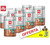ILLY Café en Grano Tarros de 250 gr Arábica Selección BRASIL