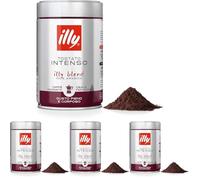 illy, Cafè Molido para Cafeteras Moka INTENSO, 100% Arábica con Notas de Cacao y Frutos Secos, Sabor Decidido y Intenso, Paquete de 1000g