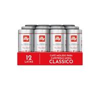 Café molido - ILLYCAFFÈ ILLY, MOKA, Pack 12 latas de 250 gr, 100% Arabica, Tueste Classico, 12