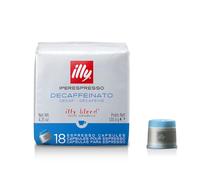 18 cápsulas café Illy descafeinado sobreexpresada