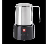 Illy 23760 espumador o calentador de leche negro, acero inoxidable