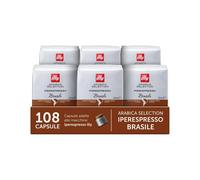illy Cápsulas Café Hiperespresso Arábica Selection Brasil, 6 Envases de 18 Cápsu