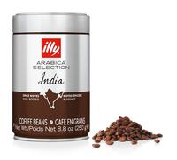 illy Coffee, Arabica Selection Whole Bean India, origen único, 100% café arábica, totalmente natural, sin conservantes, 250 g (paquete de 1)