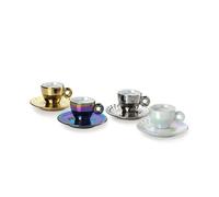 illy Collection 25566 - Juego de 4 tazas de espresso Art Collection John Armlender, tazas + platillos numerados y firmados