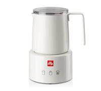 ILLY Milk Frother Blanco | Montalatte Eléctrico para Espuma Leche Caliente y Frí