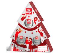 ILLY Set de regalo de árbol de Navidad Illy, café molido, 3 x 125 g