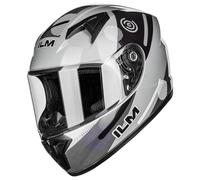 ILM Casco para Moto Integral Niños Full Face ECE Modelo MF521,Polvo Gris,M