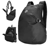 ILM Mochila mujer hombre Multifuncional-Mochila de Motocicleta Bicicleta Escuela Impermeable con Tiras Reflectantes con Gran Capacidad, Negro, Modelo MB01