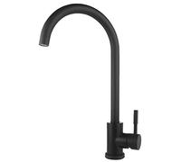 ILmira Grifo de Cocina de Acero Inoxidable Sus304 de Grado alimenticio, Grifo Giratorio de Agua Mixta Caliente y fría sin Plomo, Grifo Negro Antiguo Auspicious Clouds