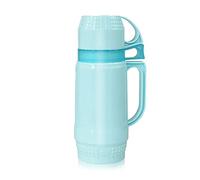 ILmira Revestimiento de Vidrio al vacío de 600ml con Tazas Dobles, Botella de vacío Azul Cielo, Termo, Accesorios de Cocina Auspicious Clouds