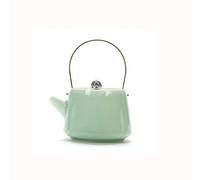 ILmira Tetera de celadón, Tetera de cerámica, Tetera con viga de elevación, Juego de té de Kung Fu para el hogar, Tetera de Burbuja Verde en Polvo, Tetera Individual pequeña Auspicious Clouds