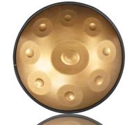 ILOOXI 9 Notas 22 Pulgadas Handpan Drum D Menor Tambor De Acero, Instrumento De Percusión, Para Sanación Del Sonido, Meditación Personal, Yoga (Color : Gold-9 Notes, Size : 432hz)