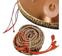 ILOOXI Cuerda De Ratán, Handpan Cuerda Trenza Rattan, Cuerda De Cáñamo Decoración Envolvente, Cubierta Protectora Para Instrumento De Percusión (Color : Red, Size : 55-65cm)