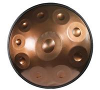 ILOOXI Hand Pan D Minor Tambor De Lengua Handpan Drum 9/10/12 Notas Tambor De Mano De Acero + Bolsa De Mano Suave + 2 Mazos De Mano + Soporte De Mano (Color : Gold-440hz, Size : 9 Notes)