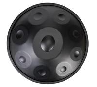 ILOOXI Hand Pan D Minor Tambor De Lengua Handpan Drum 9/10/12 Notas Tambor De Mano De Acero + Bolsa De Mano Suave + 2 Mazos De Mano + Soporte De Mano (Color : Black-440hz, Size : 9 Notes)