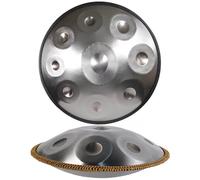 ILOOXI Handpan Drum 432HZ 440HZ Tambor De Acero 22 Pulgadas Tambor De Mano 9/10/12 Notas Tambor De Lengua D Menor (Color : Silver-432hz, Size : 10 Notes)